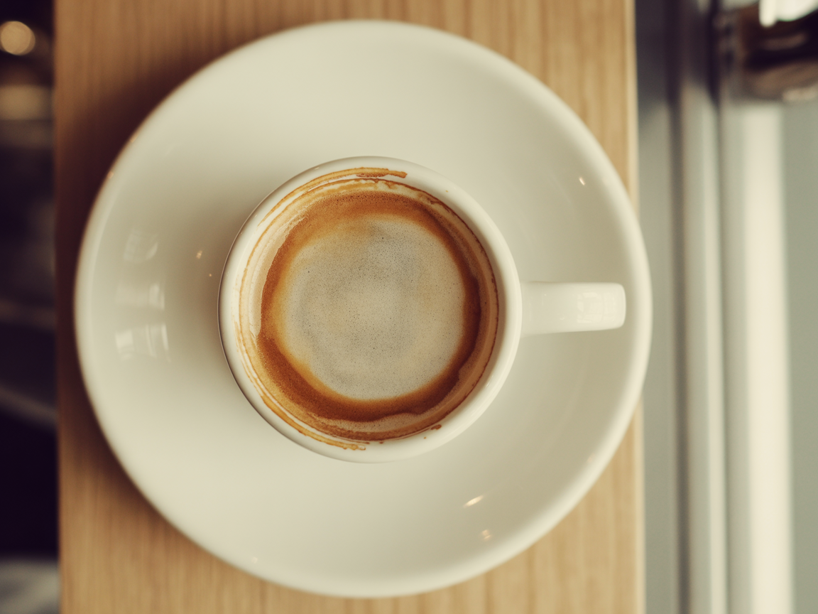 Cortadito in a glass